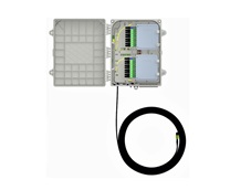 FTTX ODN Plug and Play Fiber Access Terminal, indoor/outdoor open front view