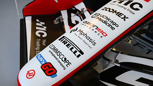 CommScope HAAS sponsor car - close