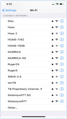 managed wi-fi ssid list