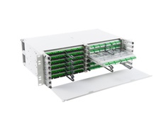 CommScope XPND™ empty panel, accepts modular cassettes front view