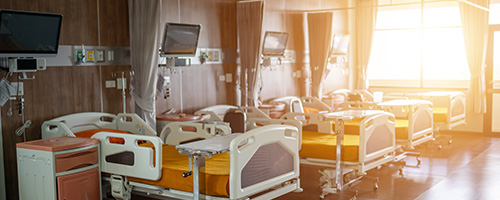 Sunny hospital room