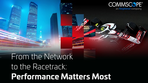 abstract blurred racecar beside a racetrack