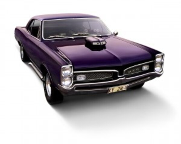 Purble Pontiac GTO